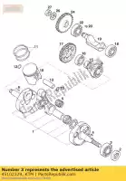 45102329, KTM, Gr. ?o?ysko kulkowe 25x62x16 6305 ktm lc2 sting 125 1996 1997 1998, Nowy