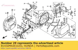 Ici, vous pouvez commander le couverture comp., r. Sacoche (wl) * type16 * (type16) auprès de Honda , avec le numéro de pièce 81450MAJ610ZD: