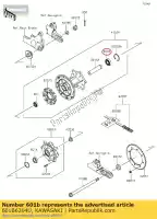 601B6204U, Kawasaki, cuscinetto a sfere kl650-a1 kawasaki  estrella kle klr tengai 250 500 650 800 1987 1988 1989 1990 1991 1992 1993 1994 1995 1996 1997 1998 1999 2001 2002 2003 2004 2005 2006 2007 2017 2018 2019 2020 2021, Nuovo