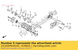 Ici, vous pouvez commander le batterie, engrenage s auprès de Honda , avec le numéro de pièce 24300MK4600: