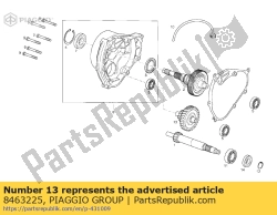 Aprilia 8463225, Transmissie as, OEM: Aprilia 8463225