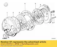 21211454417, BMW, schroef bmw  750 1000 1100 1200 1984 1985 1986 1987 1988 1989 1990 1991 1992 1993 1994 1995 1996 1997 1998 1999 2000 2001 2002 2003 2004, Nieuw