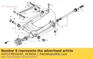 Honda 43431MEG640 rami?, rr. stoper hamulca - Dół