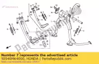 50540MK4000, Honda, barra, assy., lado st honda xbr  xbr500 500 , Novo