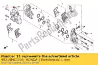 45215MCJ006, Honda, épingle, cintre honda cbr 900 2000 2001 2002 2003, Nouveau