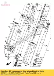 Aqui você pode pedir o tubo interno comp. 1 em Yamaha , com o número da peça 4DA23110L000: