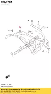 Suzuki 6316143E10 parafuso - Lado inferior