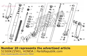 Honda 51500KZZ901 tenedor, l delantero - Lado inferior