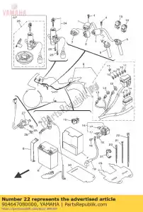 yamaha 904647080000 braçadeira - Lado inferior