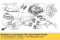 17222MBW000, Honda, seal a, air cleaner case honda cbr cbrf 600, New