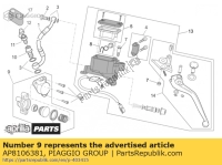 AP8106381, Aprilia, clutch command cylinder, New