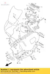 Aqui você pode pedir o descrição não disponível em Suzuki , com o número da peça 9451020C20: