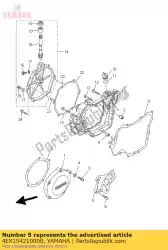 Qui puoi ordinare coperchio, carter 2 da Yamaha , con numero parte 4EX154210000: