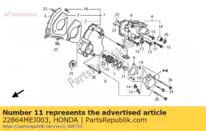 Honda 22864MEJ003 mola, cilindro escravo - Lado inferior