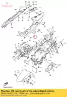 3P62163E01P8, Yamaha, Cubierta, guardabarros trasero 2 yamaha  fjr 1300 2015 2016 2017 2019 2020 2021, Nuevo