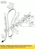 11061S074, Kawasaki, pakking kawasaki kfx400 400 , Nieuw