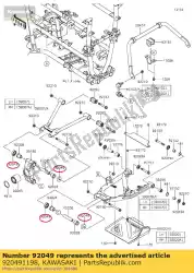 Aquí puede pedir aceite de sello, nudillo klf185-a1 de Kawasaki , con el número de pieza 920491198: