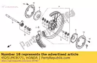 45251MCB771, Honda, Disco, fr. freno honda xl 650 2004 2005 2006, Nuevo