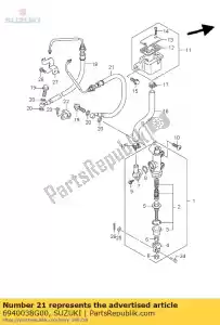 suzuki 6940038G00 conjunto de mangueira, rr br - Lado inferior