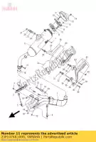 23P1474K1000, Yamaha, staffa 4-1 yamaha  xt 1200 2014 2015 2017 2019 2020 2021, Nuovo