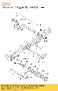 ktm 46034005044 shift shaft cpl. - Bottom side