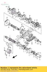 suzuki 2412017E20 albero, contatore - Il fondo