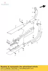 suzuki 1477129E00 connecteur, manchon - La partie au fond