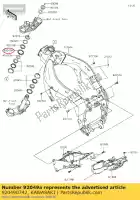 920490742, Kawasaki, huile de phoque, 43x55.5x8.6 zx636edf kawasaki  klz tr z zx zzr 600 636 1000 1400 2013 2014 2015 2016 2017 2018 2019 2020 2021, Nouveau