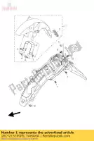 18CY215100P0, Yamaha, komplet przedniego b?otnika yamaha ybr 125 2010 2012 2014, Nowy