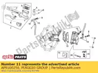 AP9100256, Piaggio Group, Front brake caliper aprilia  mxv rxv rxv sxv 450 550 2006 2008 2009 2010 2011, New