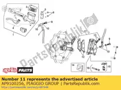 Aquí puede pedir pinza de freno delantero de Piaggio Group , con el número de pieza AP9100256: