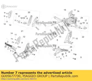 Piaggio Group GU05677730 sworze? mocuj?cy spr??yny - Dół