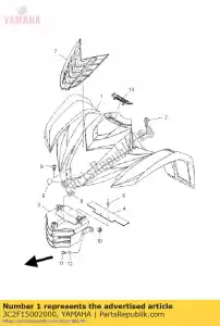 yamaha 3C2F15002000 komplet przedniego b?otnika - Dół