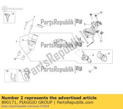 Aprilia 890171, Korek wlewu paliwa, OEM: Aprilia 890171