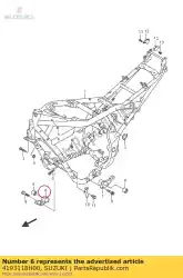 Here you can order the bracket,eng mtg from Suzuki, with part number 4193118H00: