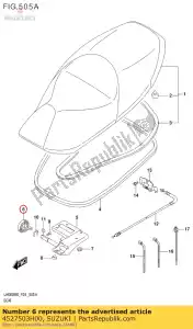 Suzuki 4527503H00 resorte, asiento hin - Lado inferior