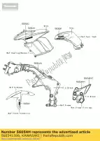 560541389, Kawasaki, marca, capuz lateral., sx zx1000lef kawasaki zx 1000 2014, Novo