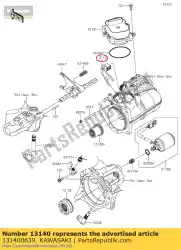 Ici, vous pouvez commander le 01 changement de fourche auprès de Kawasaki , avec le numéro de pièce 131400639: