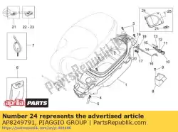 Ici, vous pouvez commander le couverture auprès de Piaggio Group , avec le numéro de pièce AP8249791: