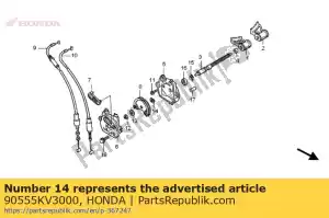 Honda 90555KV3000 rondelle, arbre de soupape - La partie au fond