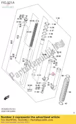 Here you can order the tube,outer,r from Suzuki, with part number 5113029F00: