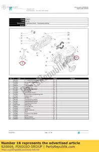 Piaggio Group 620669 deflector - Bottom side