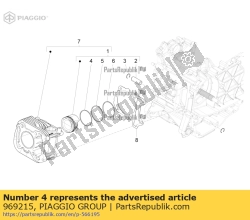 Aprilia 969215, Pier?cie?, OEM: Aprilia 969215