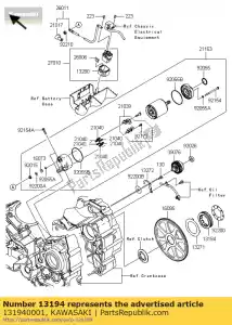 kawasaki 131940001 embrague-oneway vn2000-a1h - Lado inferior