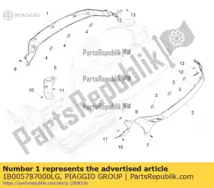Piaggio Group 1B005787000LG copertura lato dx. - Il fondo
