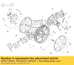 Aprilia AP8110094, Roulement 25x47x12, OEM: Aprilia AP8110094