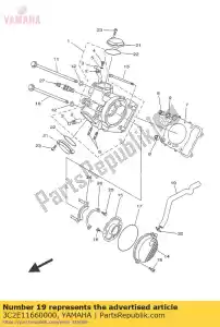 yamaha 3C2E11660000 tubo, respirador 1 - Lado inferior