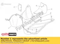 AP8249026, Piaggio Group, painel de chão. azul aprilia  habana mojito mojito custom 50 125 150 1999 2000 2001 2002 2003 2004 2005 2006 2007 2008, Novo