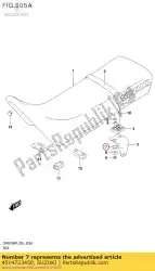 Aquí puede pedir cojín, asiento de Suzuki , con el número de pieza 4514723450: