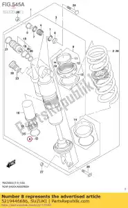 Suzuki 5219446686 tampa, válvula de ar - Lado inferior